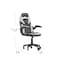 Flash Furniture White LeatherSoft Gaming Chair - Skate Wheels CH-00095-WH-RLB-GG - alternate 4